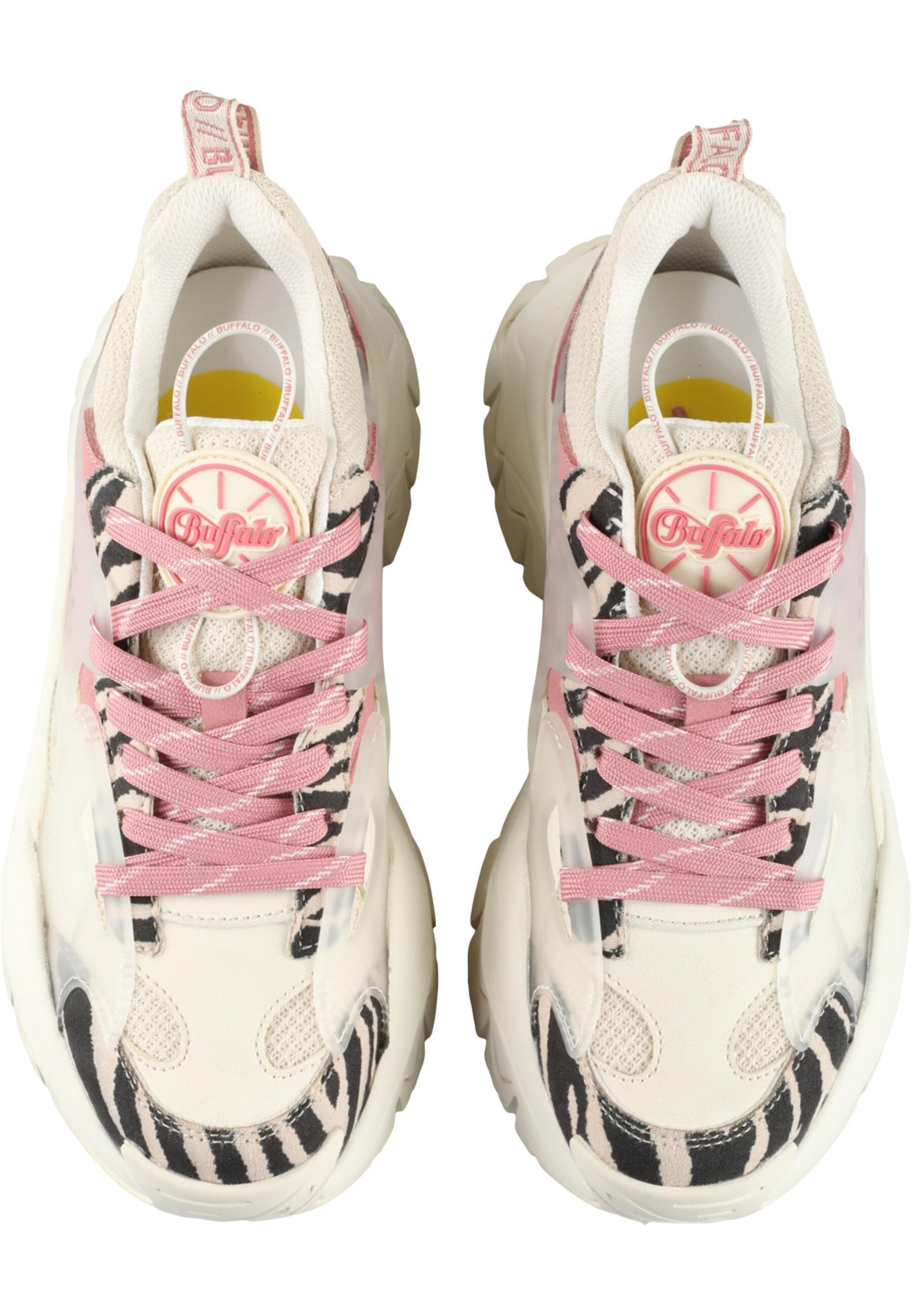 Trainingsschuh BUFFALO "Buffalo TRAIL ONE", Damen, Gr. 41, beige, rose leo, Schuhe