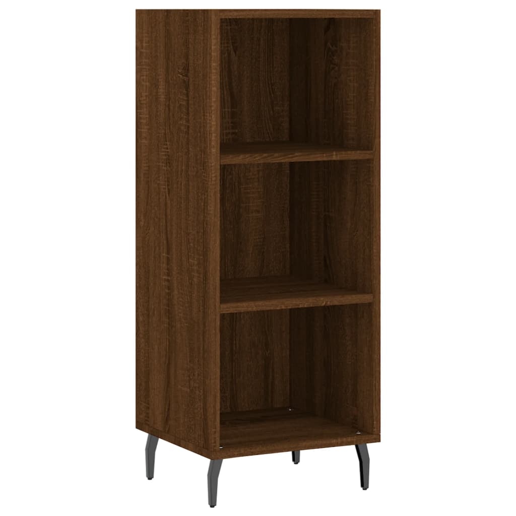 vidaXL Sideboard Braun Eichen-Optik 34,5x32,5x90 cm Holzwerkstoff Image