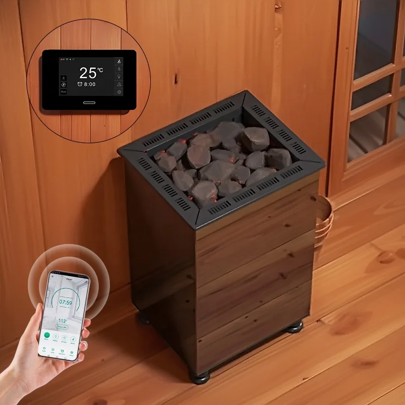 WiFi APP Steuerung Saunaofen Infrarotheizung Saunaofen Oem Odm 4,5 kW 6 kW 9 kW 12 kW 15 kW 18 kW Saunofen