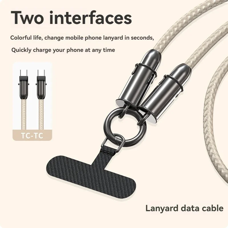 Für Apple PD 27W USB C Schnellladekabel für iPhone 14 13 12 11 Pro Max 8 Plus X Lanyard Typ C Schnellladekabel Zubehör Image