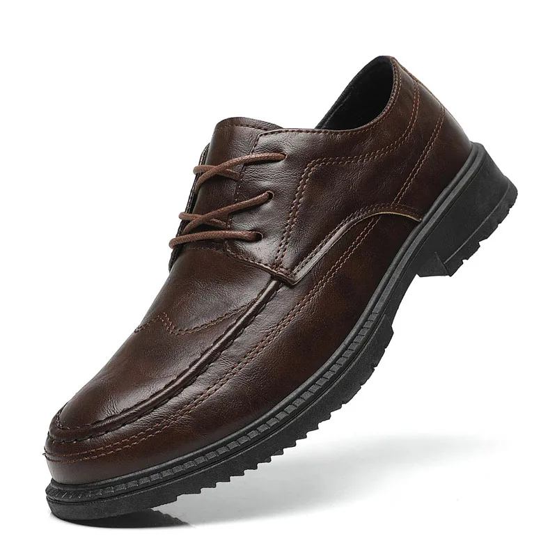 Luxus Marke Faulenzer Männer Oxfords Echtes Leder Kleid Schuhe Brogue Lace Up Italienische Herren Casual Schuhe Mokassins Plus Größe 39-44