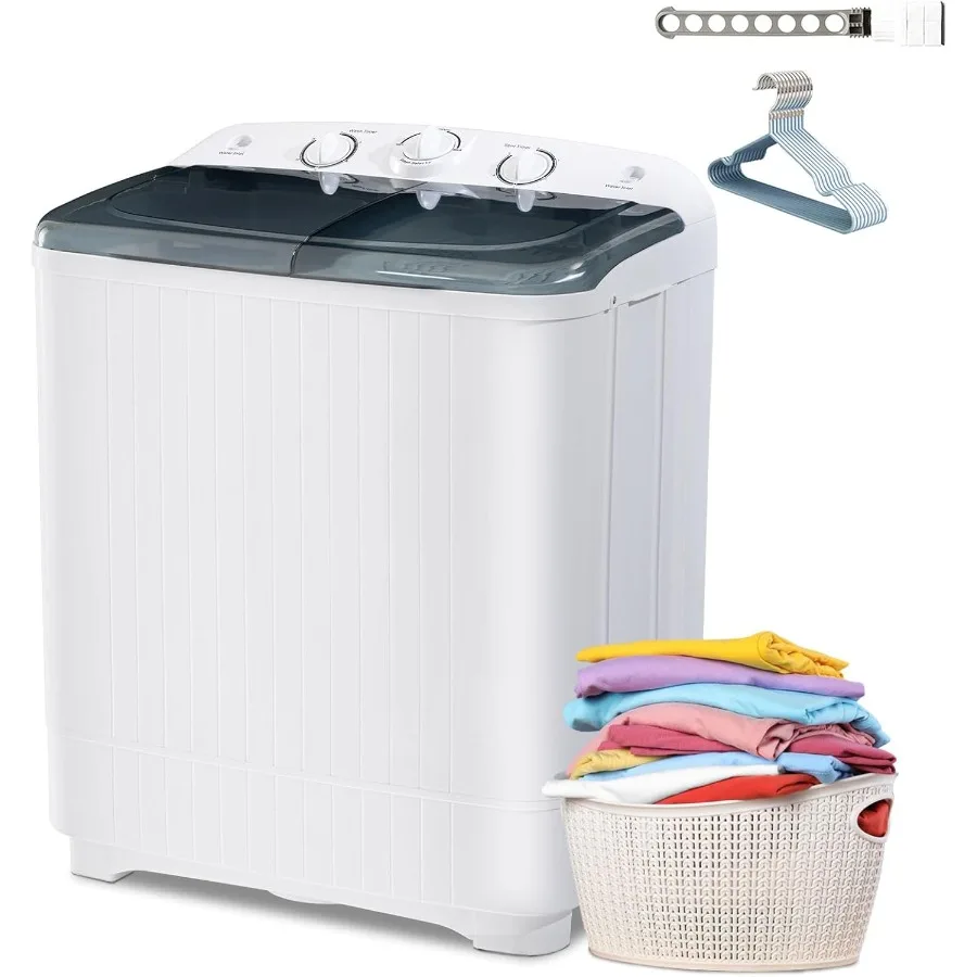 2in1 Portable Washing Machine 13lbs Wash 9lbs Spin Capacity Compact Mini Washer and Dryer Combo Portable Washing Machines for A