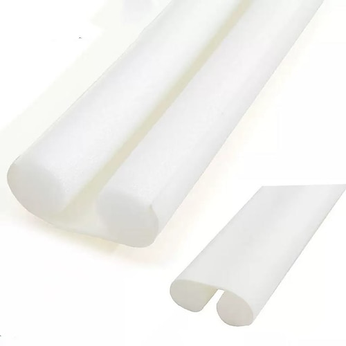 5er-Pack Türdichtungsstreifen für unten, 91 cm, Türzugstopper – flexibler Kunststoff in Handelsqualität unter der Türdichtung, antihaftbeschichtet, Lärm- und Zugluftblocker für Zuhause und Büro Image