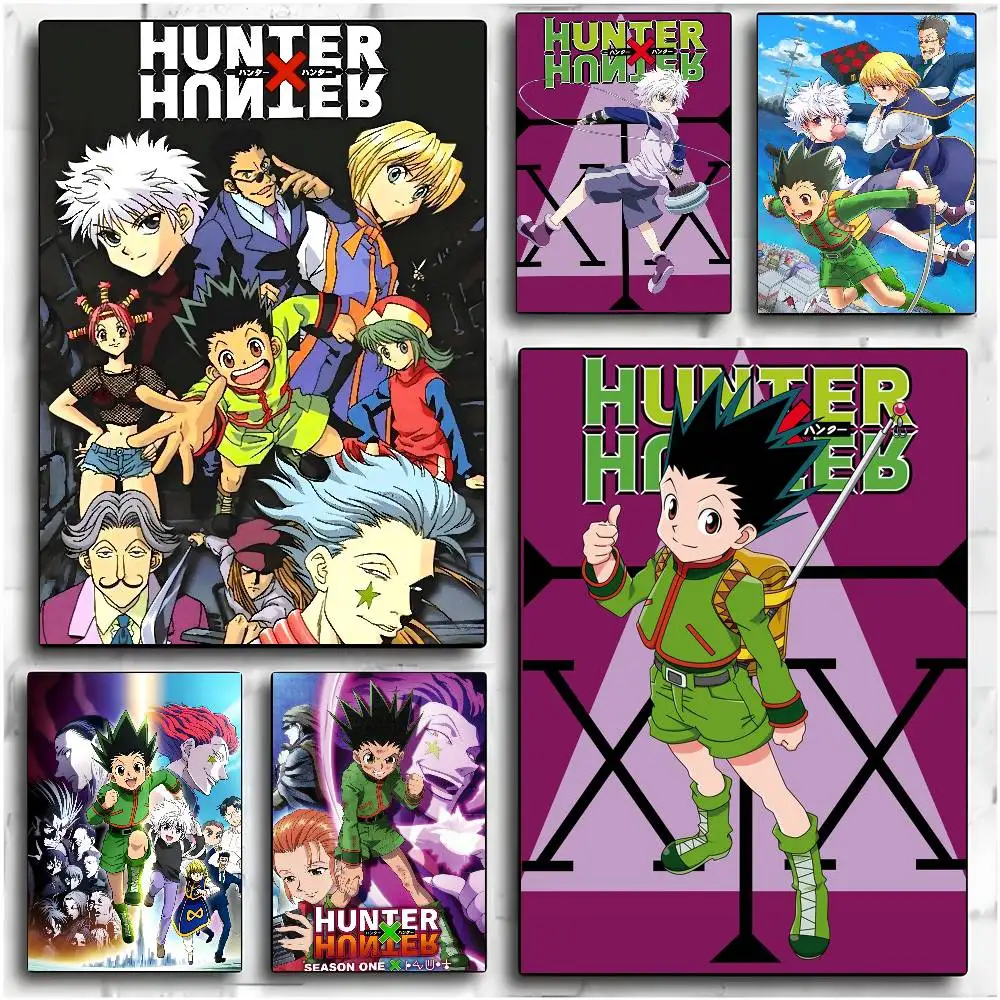 H-Hunter X Hunter R-Retro-Poster. Kein Bohren erforderlich. Blätter, keine Spuren. Selbstklebende Aufkleber können auf jede Oberfläche angewendet werden Image