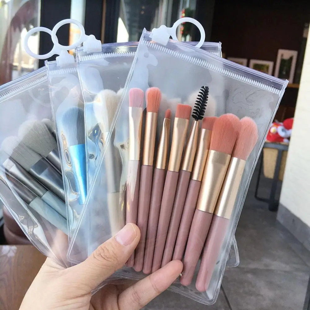 8PCS Portable Makeup Brush Set Eyeshadow Foundation Blending Make up Soft Makeup Concealer Brush Cosmetics Makeup Tools