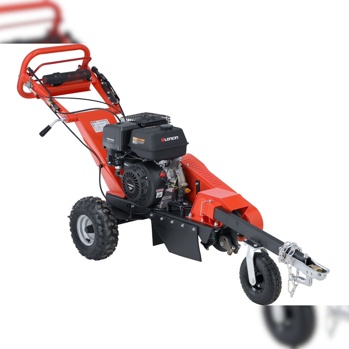 Benzin Stubbenfräse Hubraum 420cm³, 9 kW / 12,24PS, Baumstumpffräse, Wurzelfräse Image