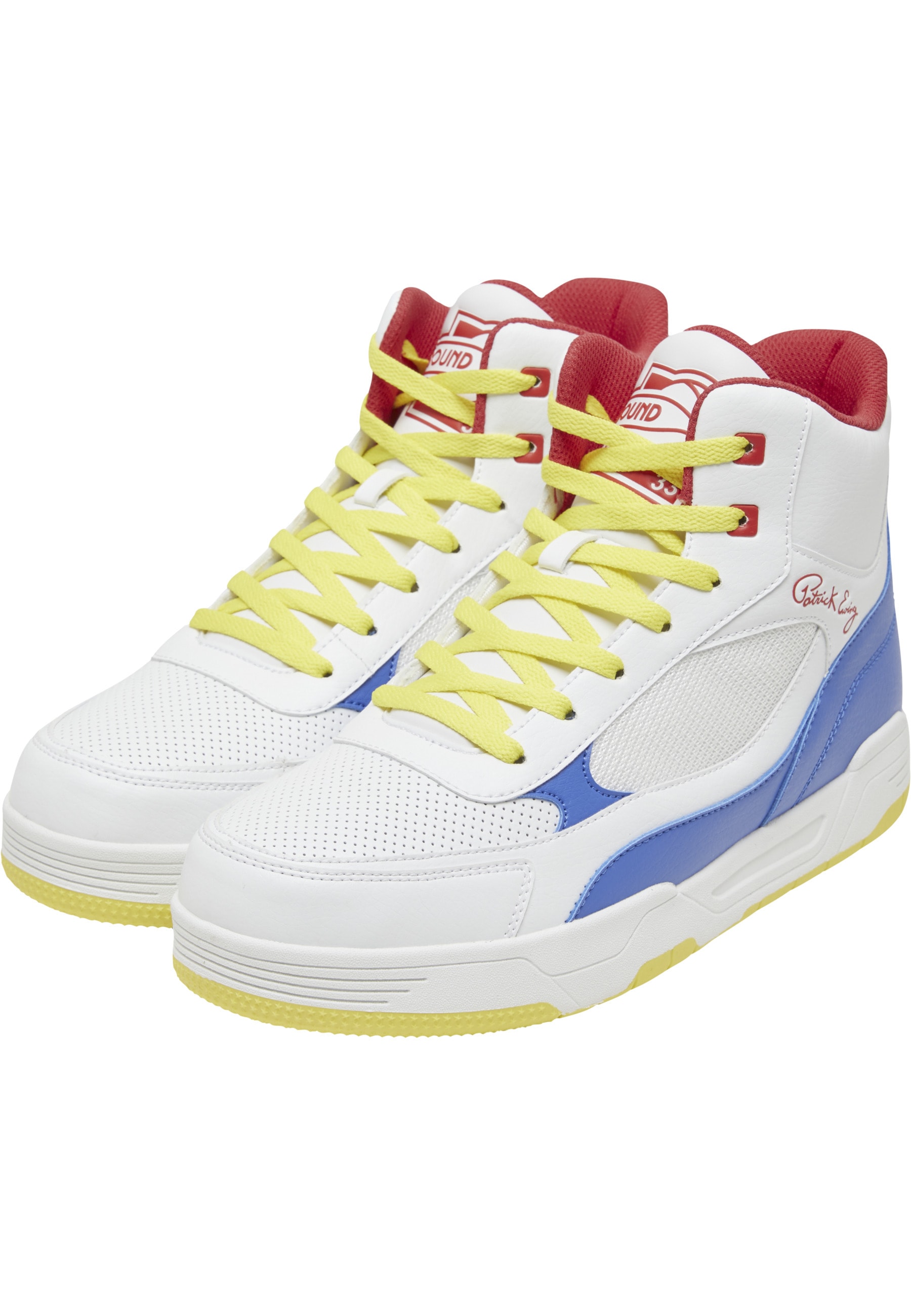 Trainingsschuh EWING "Ewing Rebound SHAKE N BAKE", Damen, Gr. 44, weiß, blau, Polyurethan, Schuhe