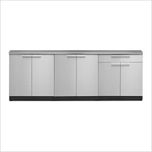 NewAge Outdoor Kitchens Stainless Steel 4-Piece Outdoor Kitchen Set with Countertops