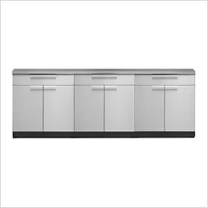 NewAge Outdoor Kitchens Stainless Steel 4-Piece Outdoor Kitchen Set with Countertops