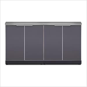 NewAge Outdoor Kitchens Aluminum Slate 3-Piece Outdoor Kitchen Set with Countertops