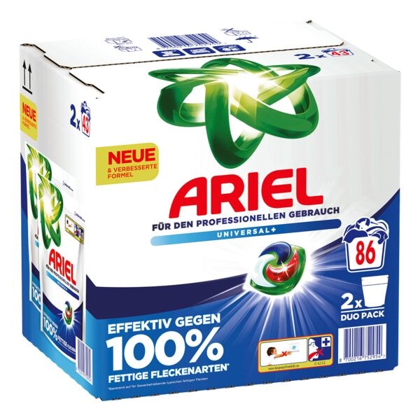 ARIEL Doppelpack Universalwaschmittel Pods »Universal+« 86 WL weiß Image