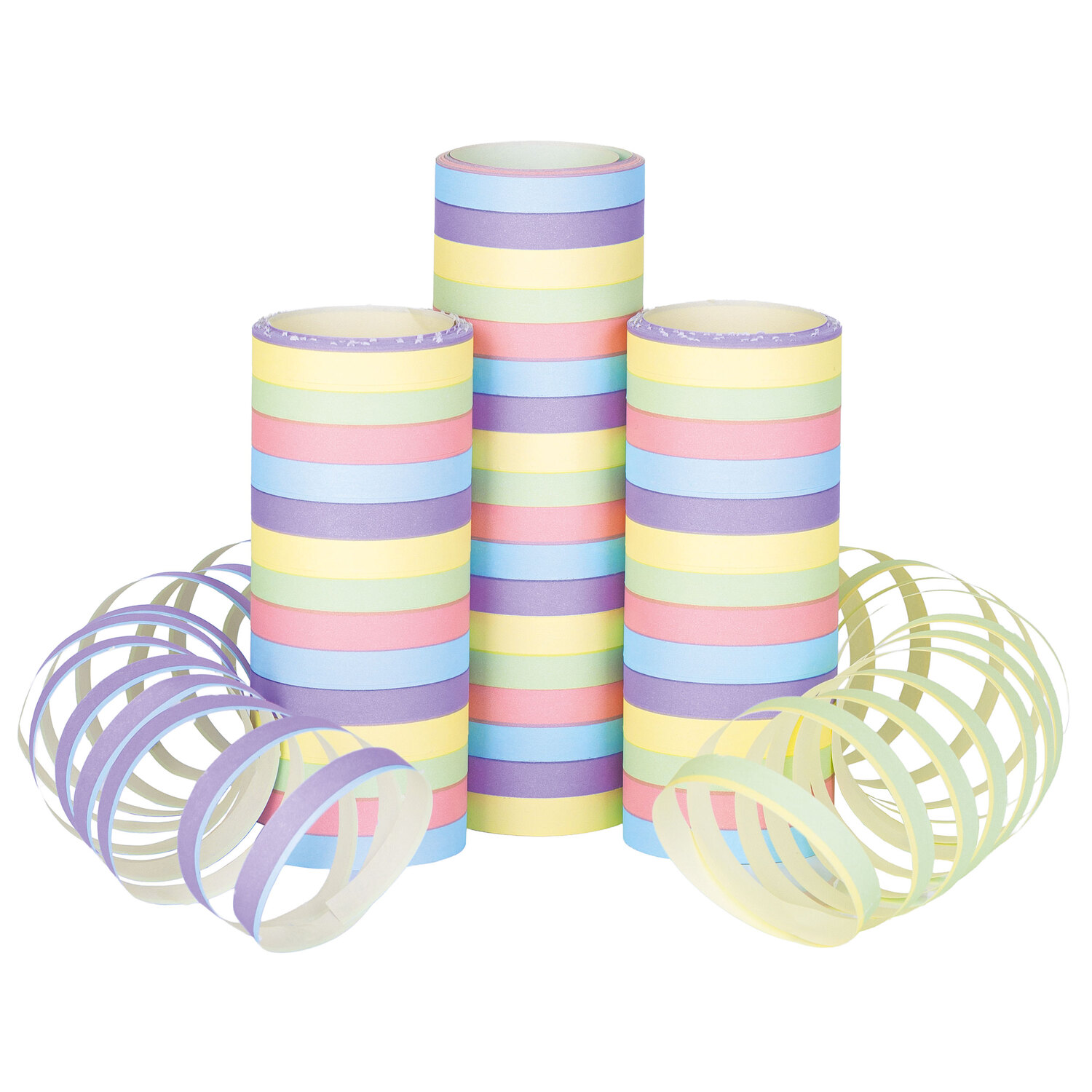 Guirlandes serpentins, multicolore, 3 pièces