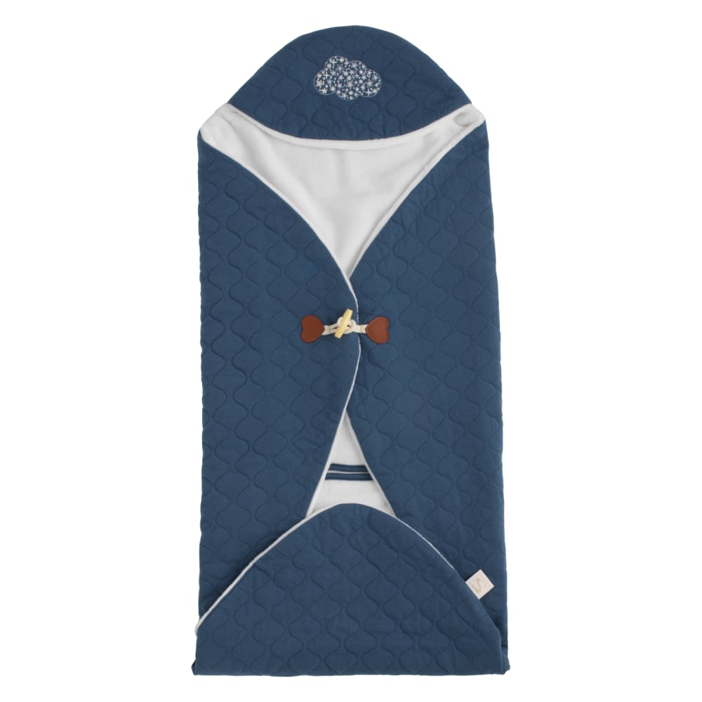 Copertina da viaggio con cappuccio in cotone trapuntato