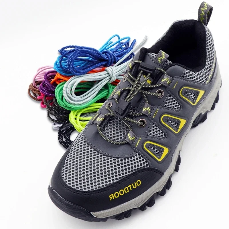 Feste elastische Schnürsenkel, runde Schnürsenkel, Gummibänder, Sneakers, Tennisschloss, Schnürsenkel ohne Krawatten, für Erwachsene und Kinder, für Schuhe, Zubehör
