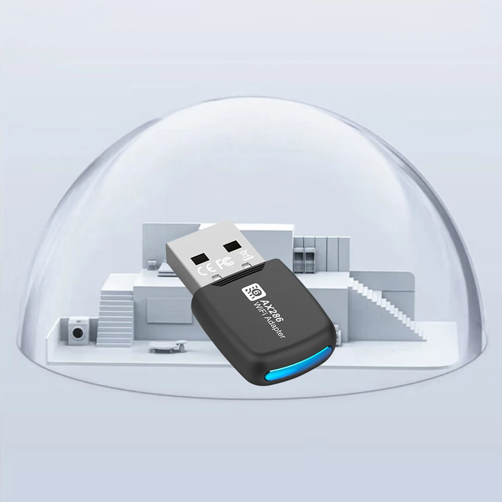 Mini USB WIFI 6 Dongle Mini USB WiFi Kartenadapter Treiber Kostenloser drahtloser Netzwerkempfänger für PC/Laptop Windows7/10/11 Image