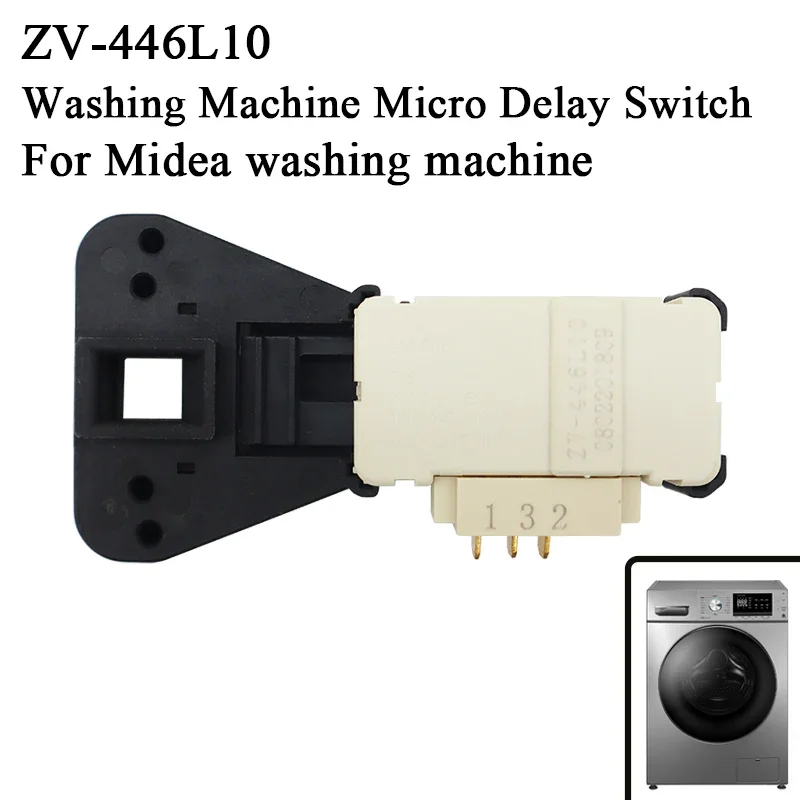 ZV-446L10 Washing Machine PTC Micro Delay Door Lock Switch for Midea Washing Machine Replaceable Repair Accessories Parts 250V