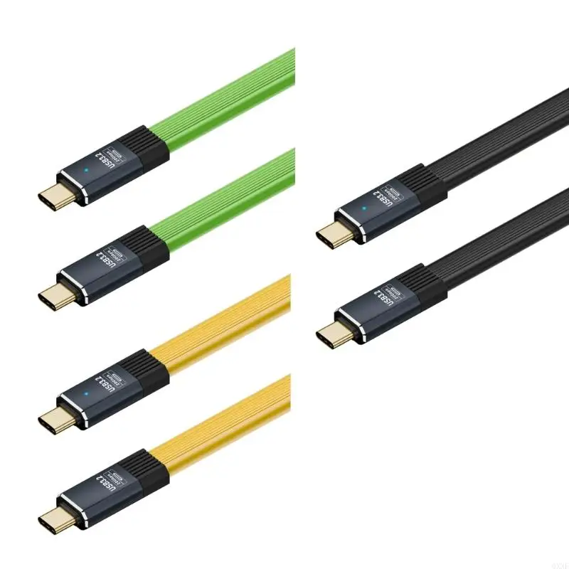 QXNF USB 3.2 Typ C Soft Flexible Kabel mit 20 Gbit / s Transfer OTG 8K60Hz Videounterstützung Image
