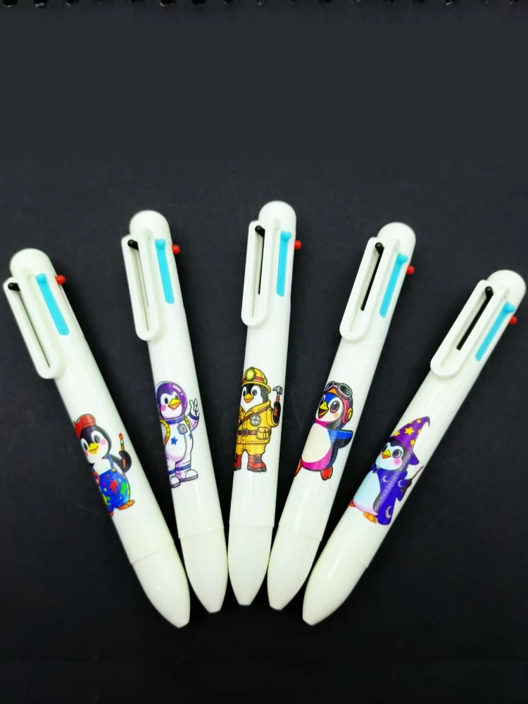 12 Stück Penguin Dream Carrier Theme Mehrfarbenstift, Creative Penguin Group Press Six-in-One-Kugelschreiber Image