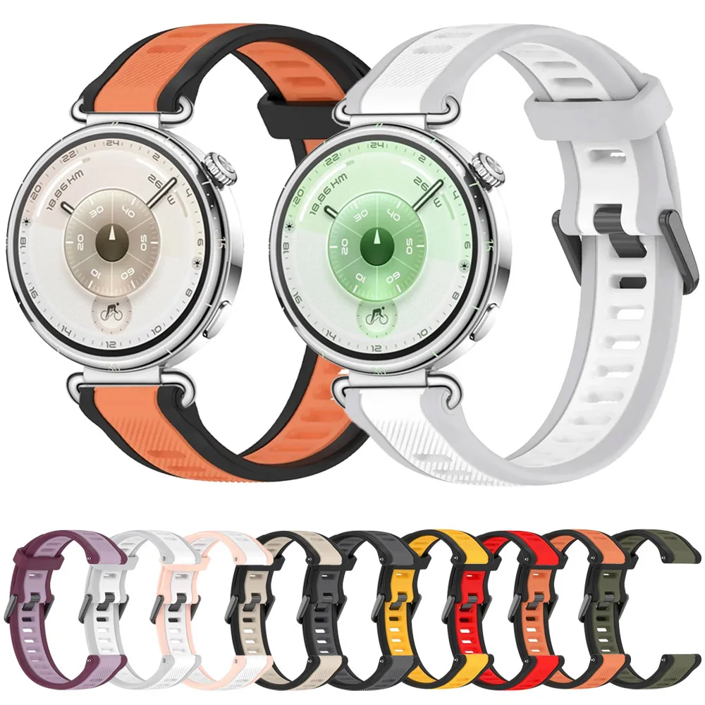 18mm 20mm 22mm Silikonarmband für Huawei Watch GT6/Pro/GT5/GT4 46mm 41mm 42mm Armband für Garmin Venu 4 45mm 41mm/Venu 3S Band Image