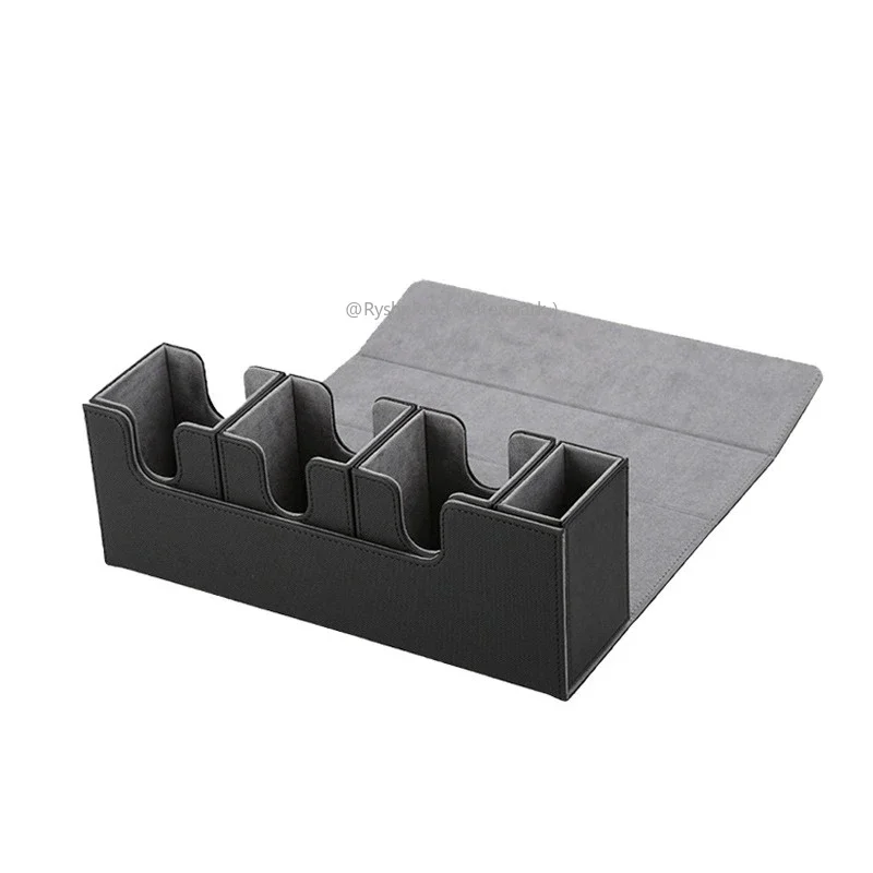 4-in-1-Sammelkarten-Aufbewahrungsbox mit Würfeltablett-Commandant-Deckbox für 270+ ummantelte Karten für Yugioh MTG TCG PTCG Sportkarten Image