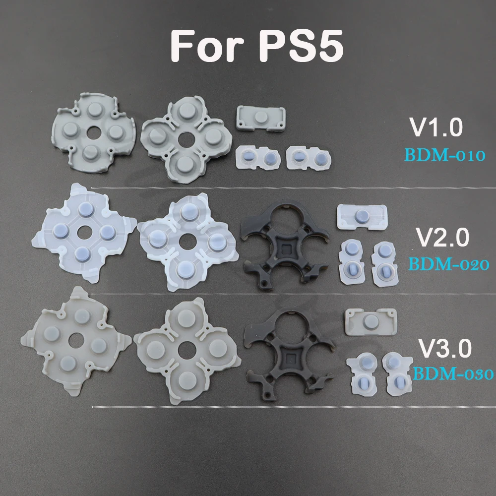 2/5/10 Set BDM-010 020 030 Leitfähige Gummi-Pads für PS5 V1 V2 V3 Controller-Tasten Kontaktiver Gummi Leitfähiger Silikonkautschuk Image