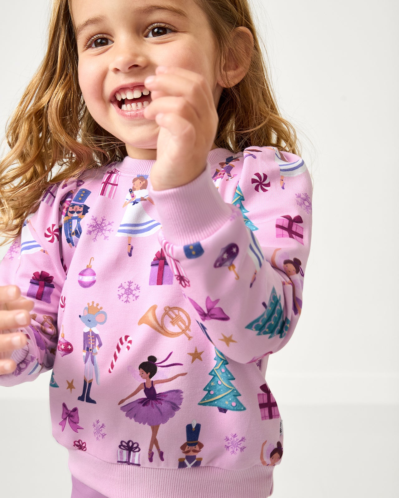 Nutcracker Ballet Puff Sleeve Crewneck - 2T