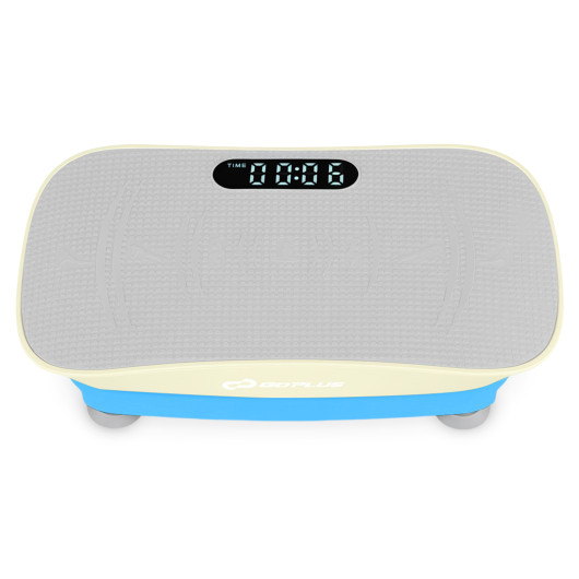 Costway Vibration Plate Exercise Machine for Lymphatic Drainage and Weight Loss with 10 Speed Intensities-Green