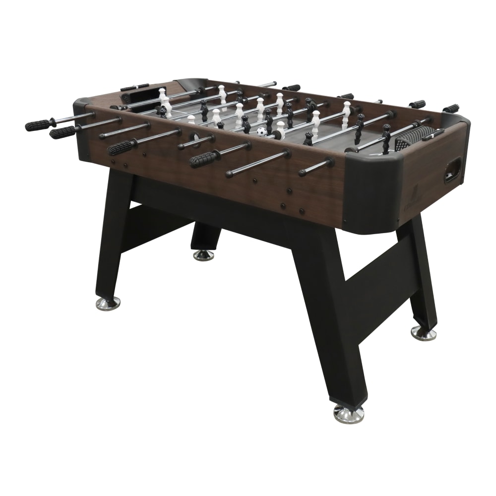 Calcio balilla con 2 palline e segnapunti, marrone scuro/nero