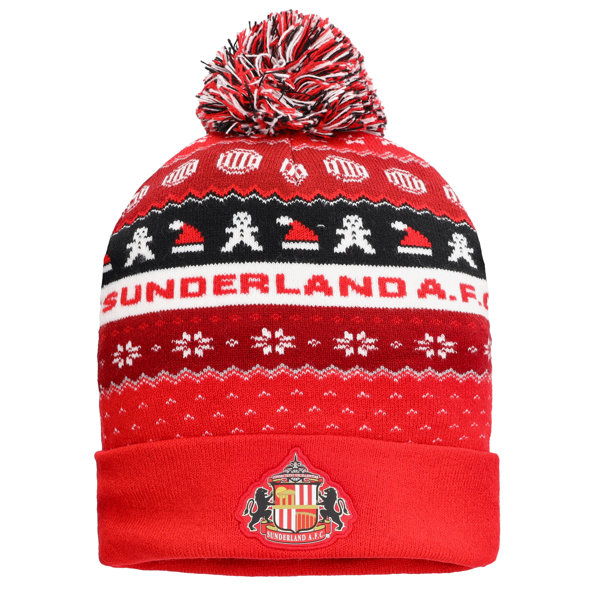 Sunderland Weihnachts-Bommelmütze – Rot – Kinder Image
