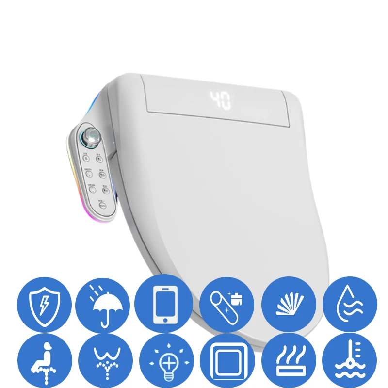 WETIPS Bidet App AI Toilettensitz Küvette Toilette Japonaises Intelligentes WC Sit Abbatant WC Japonais Tapa WC Japones Toilettendeckel
