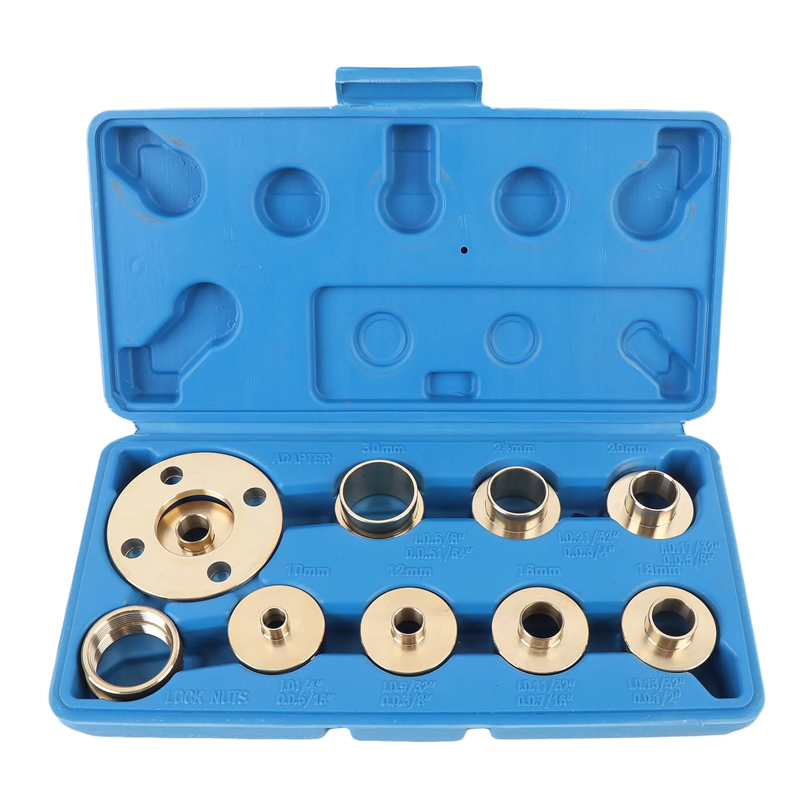 11-teiliges Fräser-Führungsset aus Messing, effiziente, langlebige Fräser-Schablonenführung für die Holzbearbeitung Image