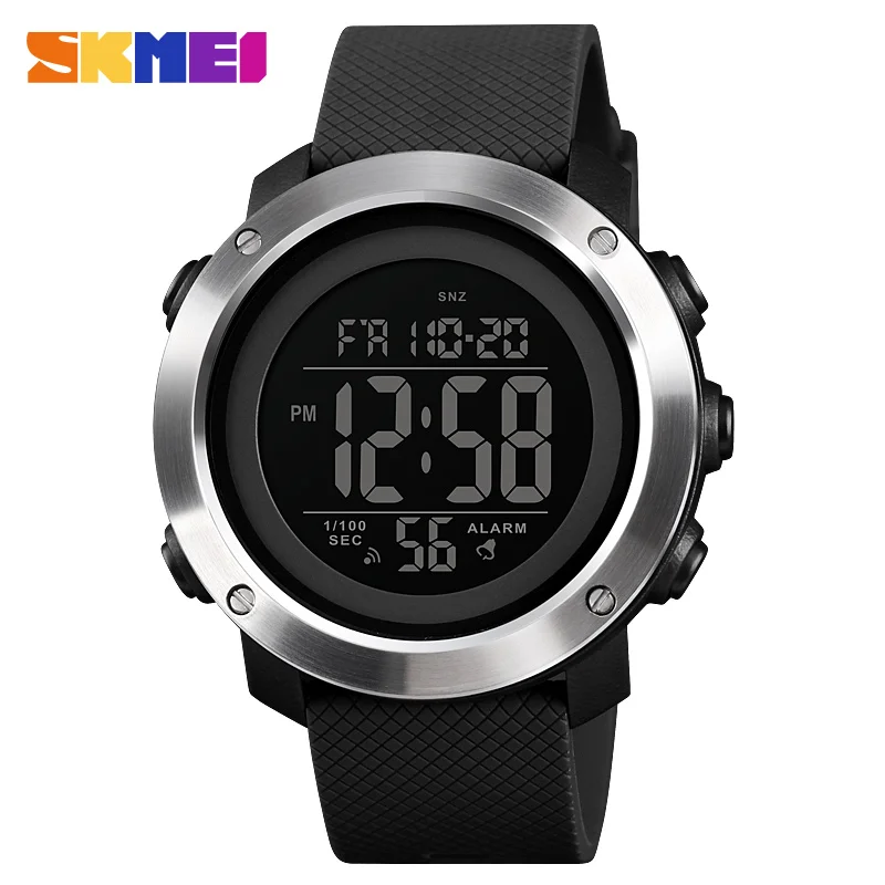 SKMEI 1426 Orologio sportivo digitale impermeabile per uomo Cronometro Display elettronico a LED Orologi da polso da uomo Reloj Masculino Orologio 1416