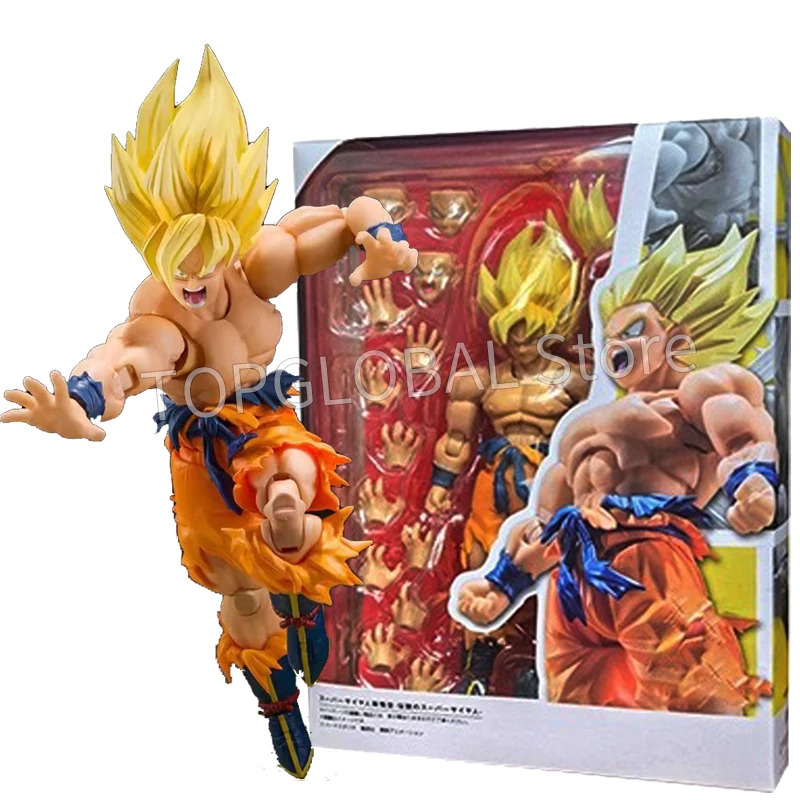 Shf Dragon Ball Z Son Goku Leggendaria Action Figure PVC Collezione mobile Anime Super Saiyan Kakarotto Figurine Modello Giocattoli 17 cm