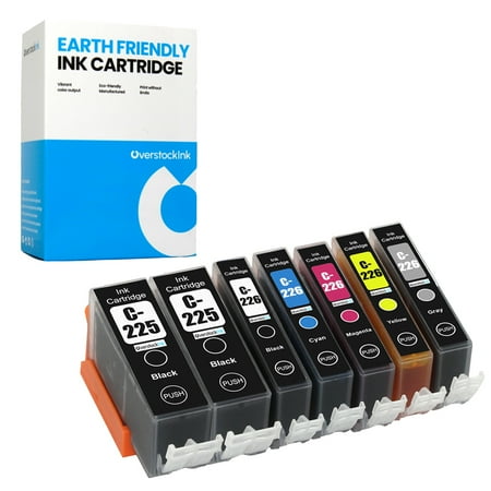 OverstockInk PGI-225 and CLI-226 Ink Cartridges 7-Pack Compatible for Canon PGI-225 CLI-226 for PIXMA MG8120 (2 PGBK 1 each BK C M Y GY)