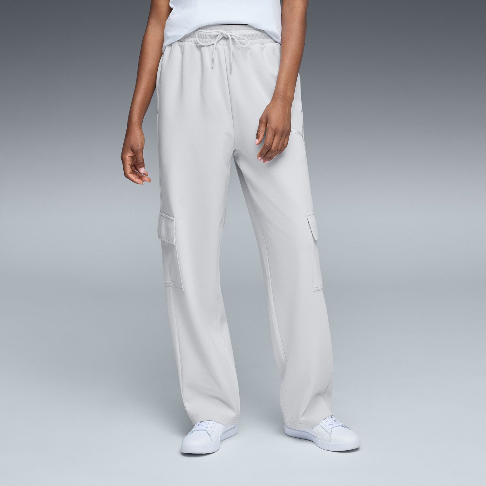 PUMA Men's Sport Relaxed Cargo Pant DK (Size XXL) Silver, Poly + Cotton