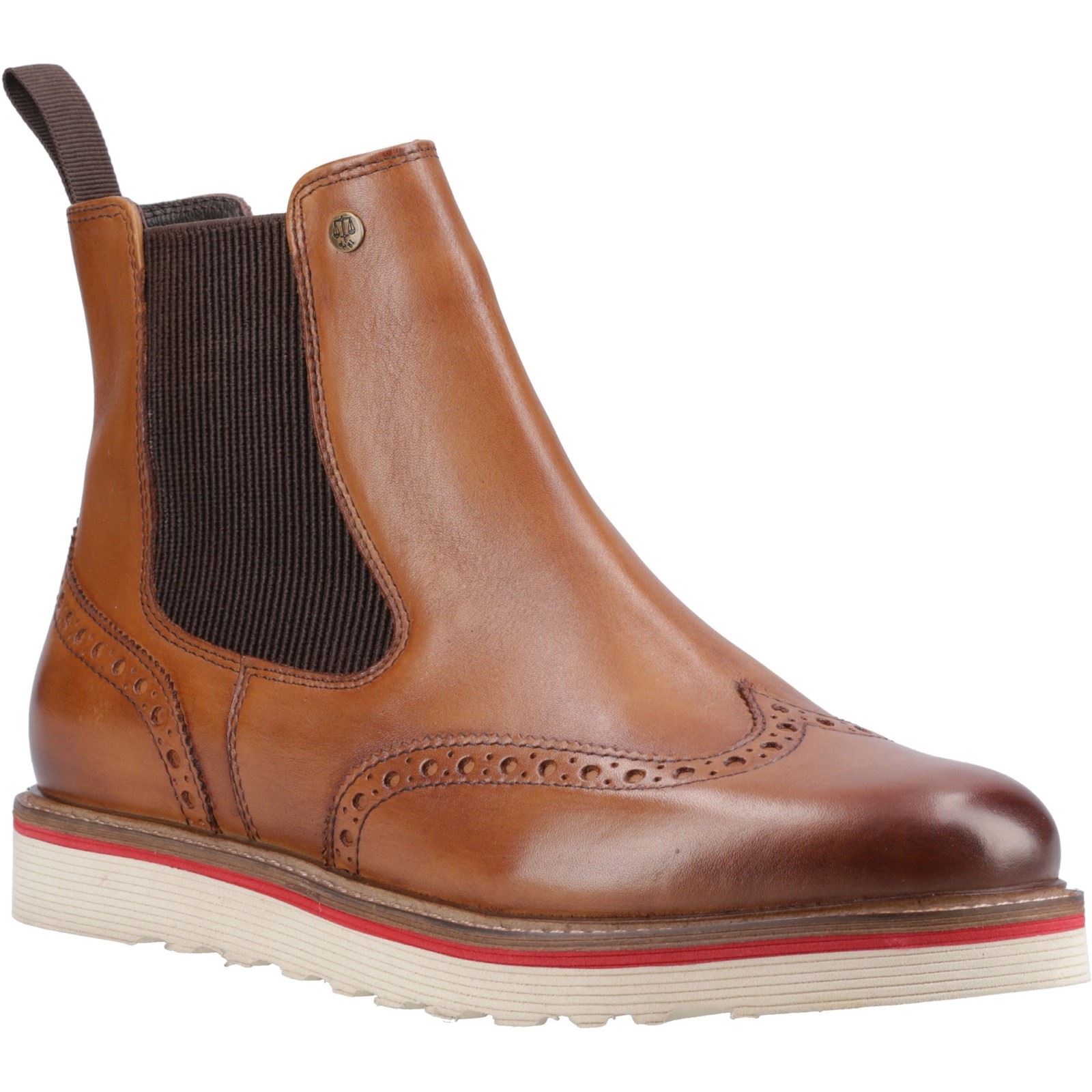 Hunter Orkney Brogue Dealer Boot Leder Herren Tan Stiefeletten