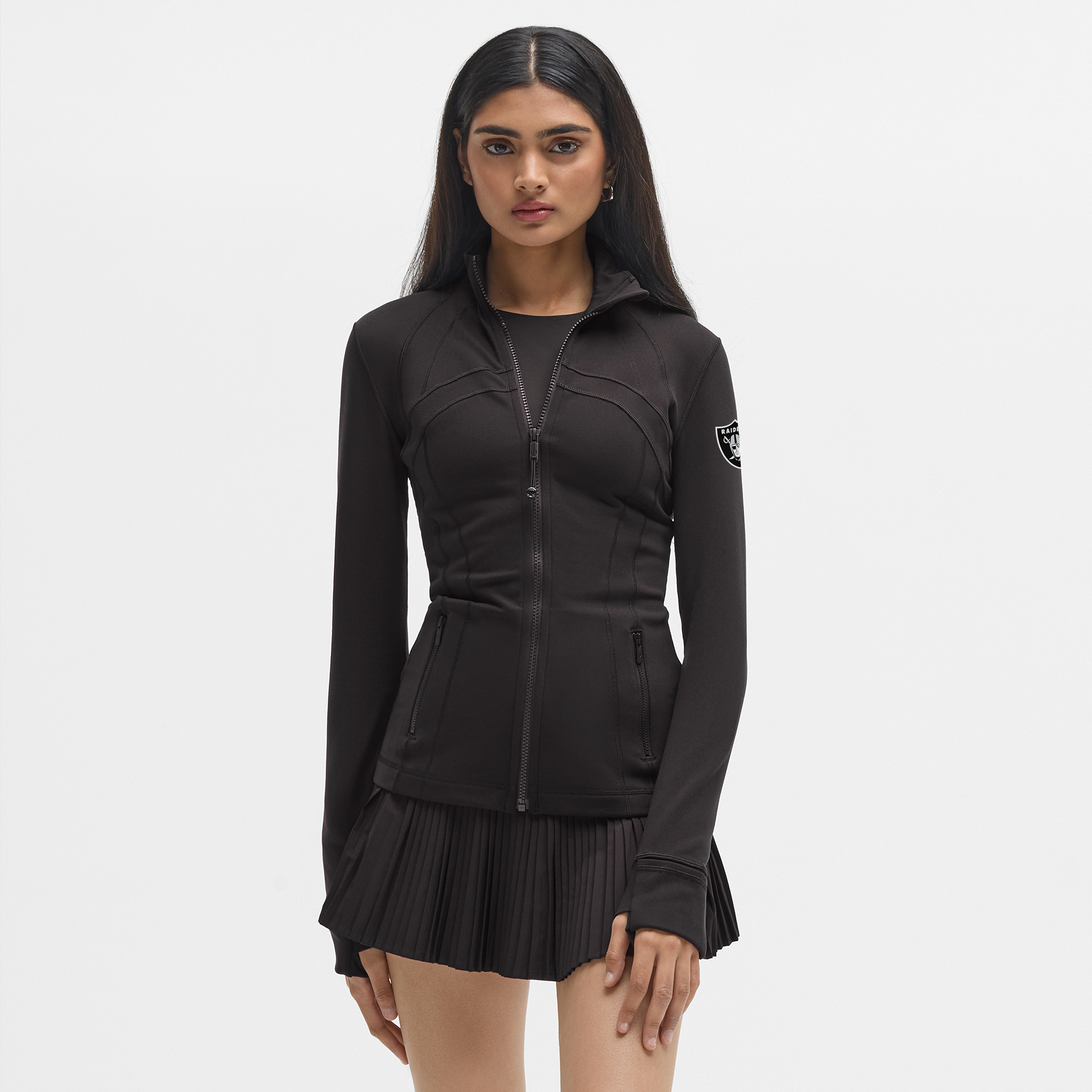 Schwarze Las Vegas Raiders Define Jacke für Damen von lululemon *Luon™ Image