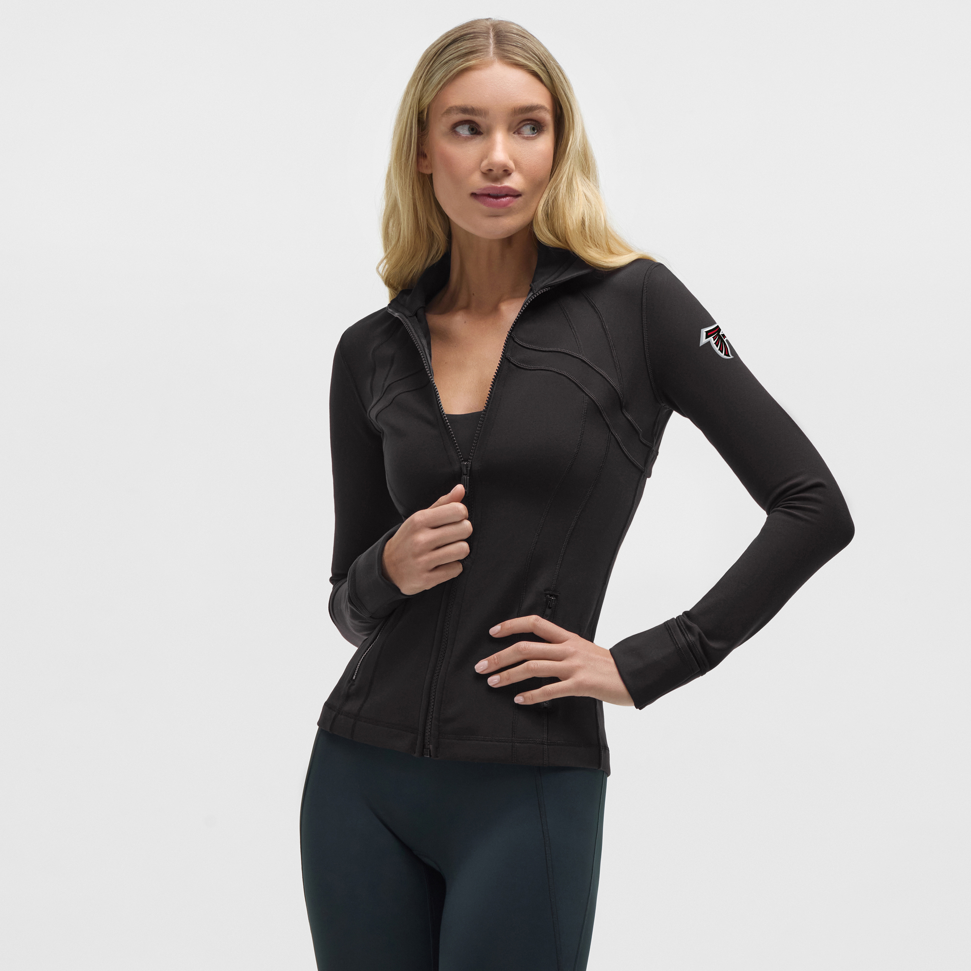 Schwarze Atlanta Falcons Define Jacke für Damen von lululemon *Luon™ Image
