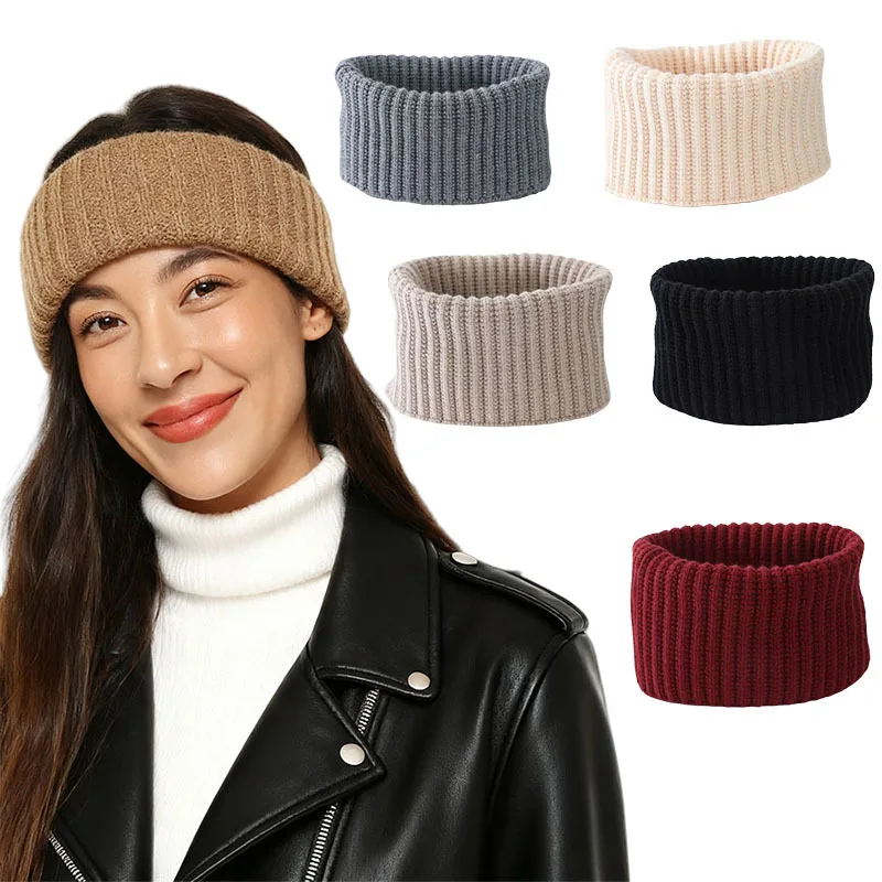 Herbst- und Winter-Halsbedeckung aus Kaschmir, verdickter und warmer Nackenschutzschal, geeignet für Sport- und Outdoor-Bekleidung Image