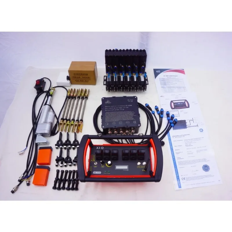 6 Joystick-Funktionen zum Gewichtheben, 12–24 V, Hydraulikventil, LKW-Kran-Fernbedienung Image