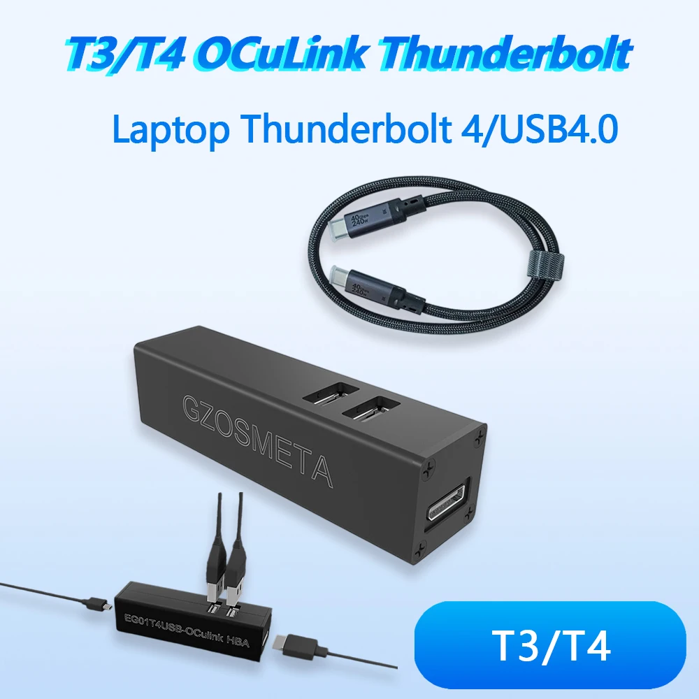 T3/T4 Oculink Thunderbolt USB4 Adapter Notebook Externe Grafikkarte Erweiterung Dock Oculink Schnittstelle JHL 6340 7440 Chip Image