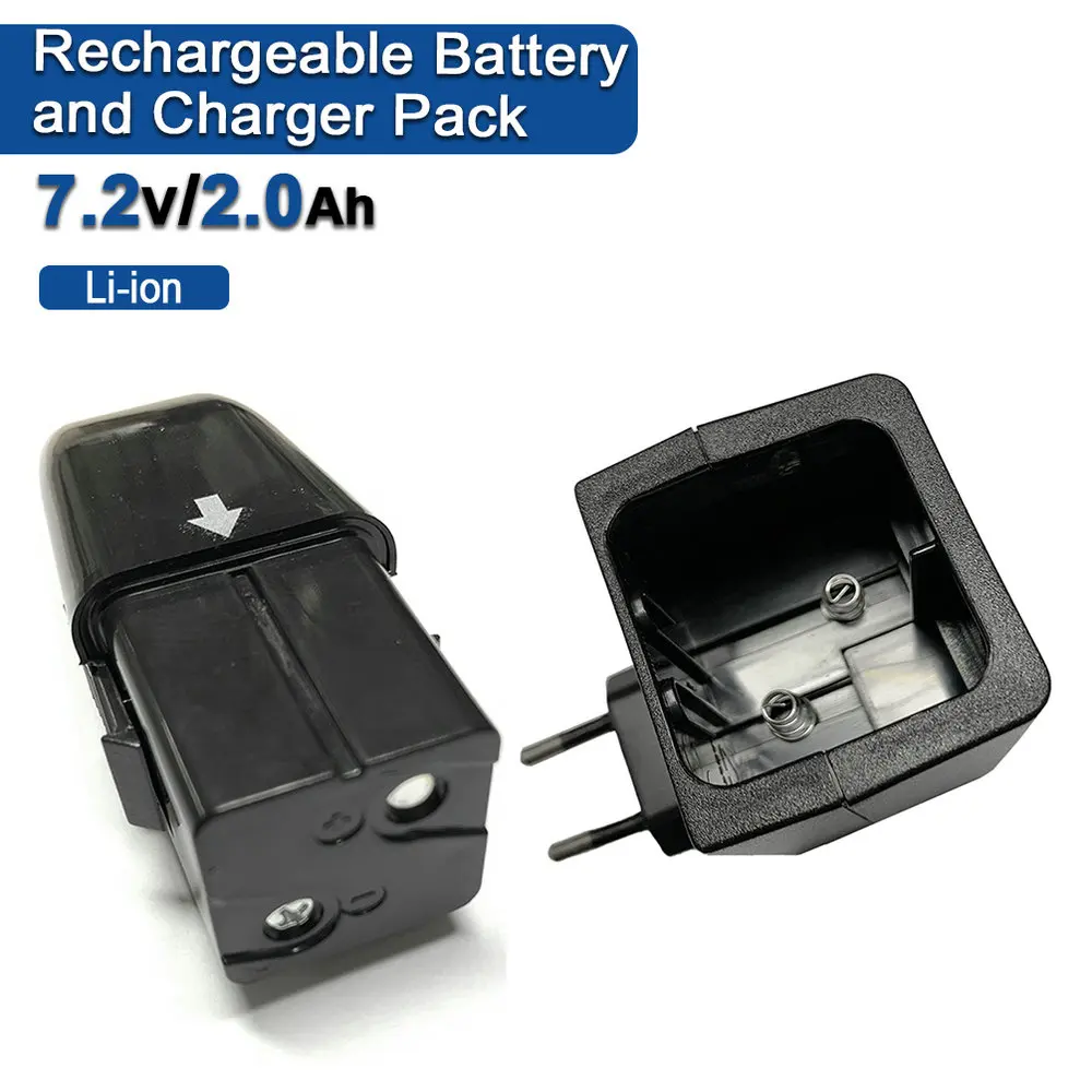 7,2V 2000mAh Li-Ionen Staubsauger Ersatz-Akku und Ladegerät Set für Ontel Swivel Sweeper G1 & G2 Image