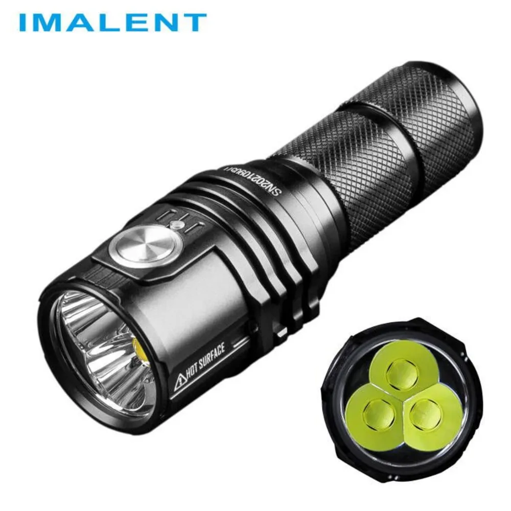 IMALENT MS03 EDC Taschenlampe mit hoher Leistung, 13000 Lumen Cree XHP70.2 LED-Licht, verwendet 4000mAh 21700 wiederaufladbare Batterie, wasserdichte Suchscheinwerfer für Camping, Wandern, Angeln und Image