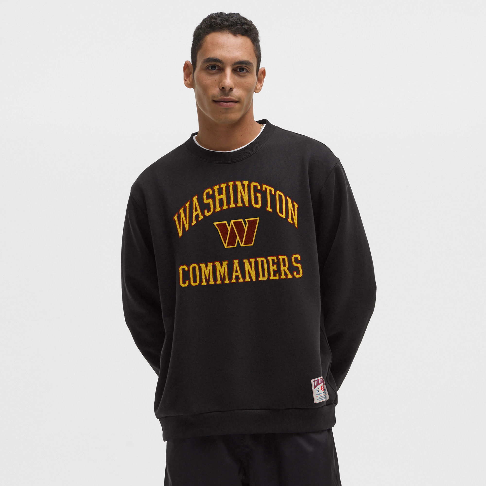 Schwarzes Washington Commanders Steady State Sweatshirt für Herren von lululemon Image