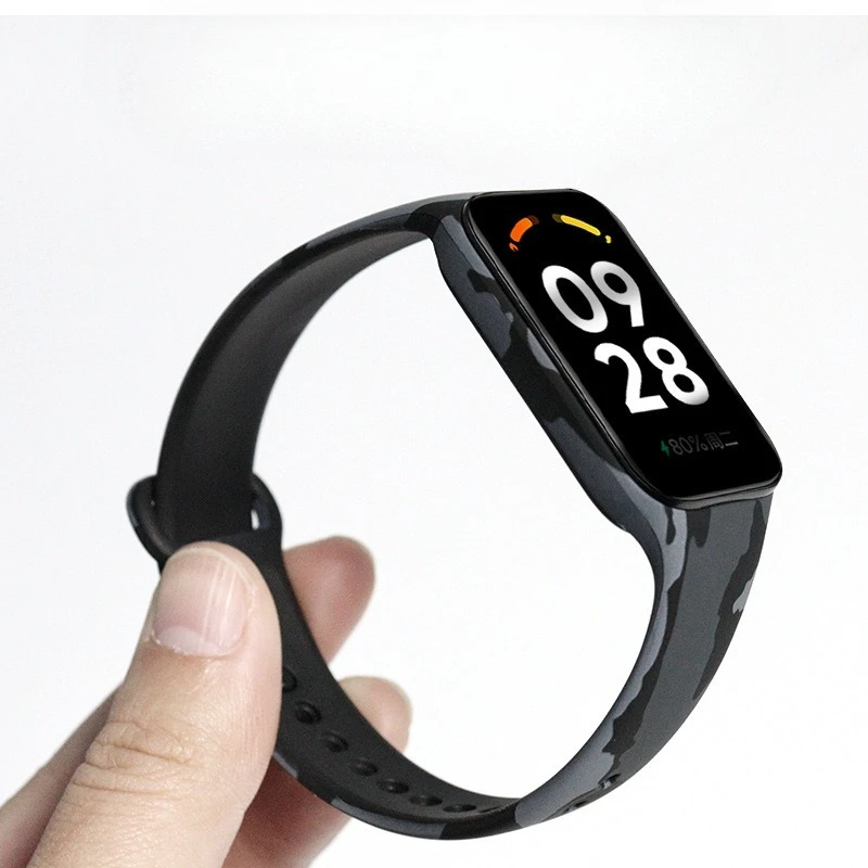 Bunt bedrucktes Silikon-Uhrenarmband-Anzug für Redmi Watch Band2, bemaltes bedrucktes Silikon-Armband Image