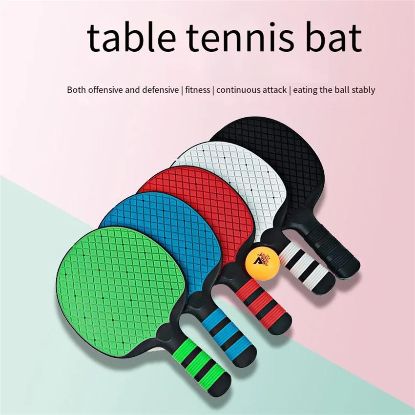 2025 One-piece Molding Silicone Table Tennis Racket Soft Rubber Material Racket Surface Table Tennis Pad Fpr Children Best Gift