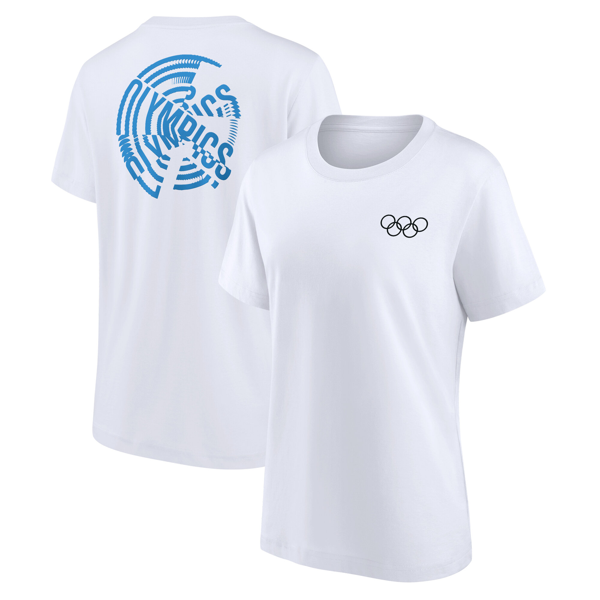 The Olympic Collection Unity Wheel Grafik T-Shirt - Weiß - Damen Image