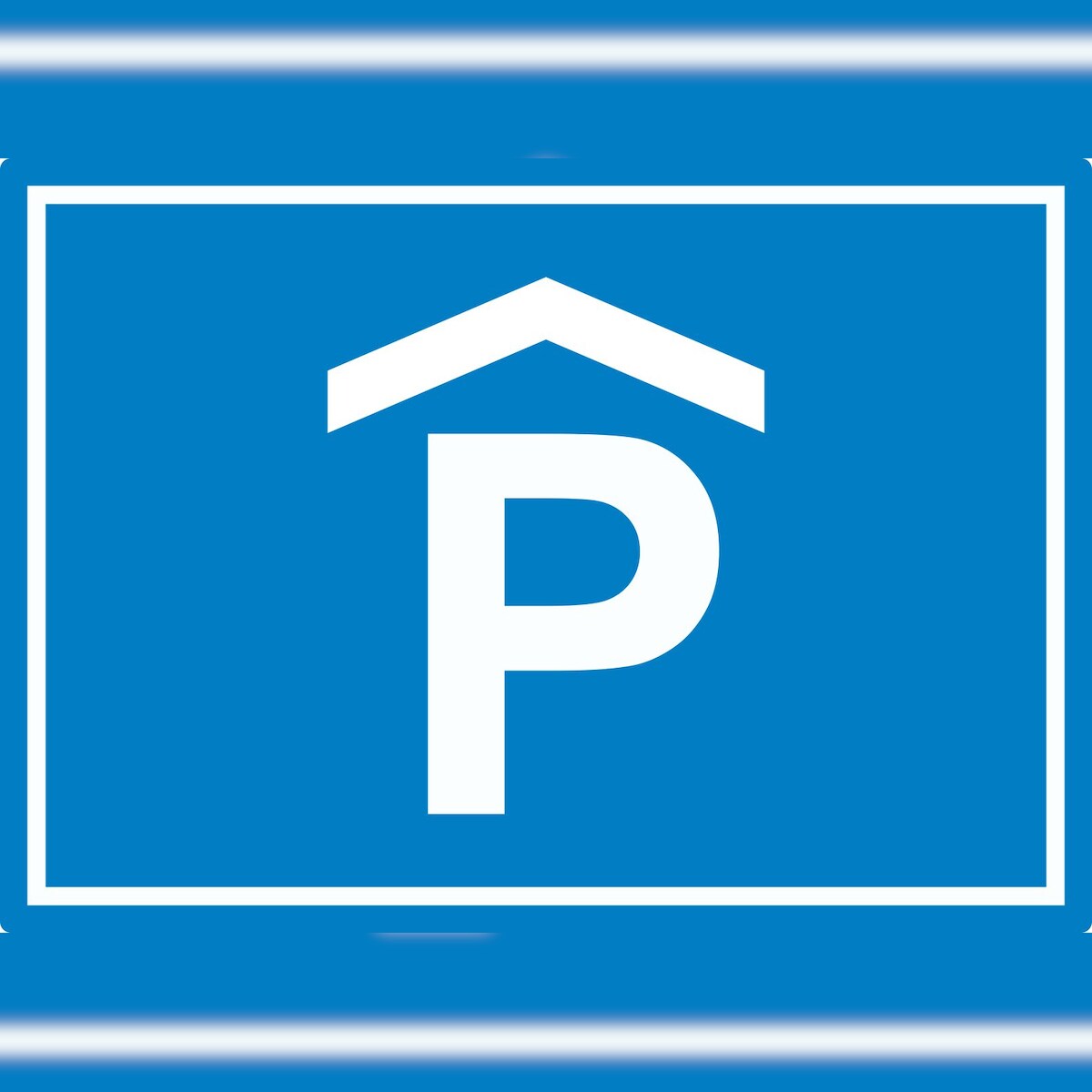 HB-Druck P Parkhaus Parkgarage Symbol Aufkleber A0 (841x1189mm) Image