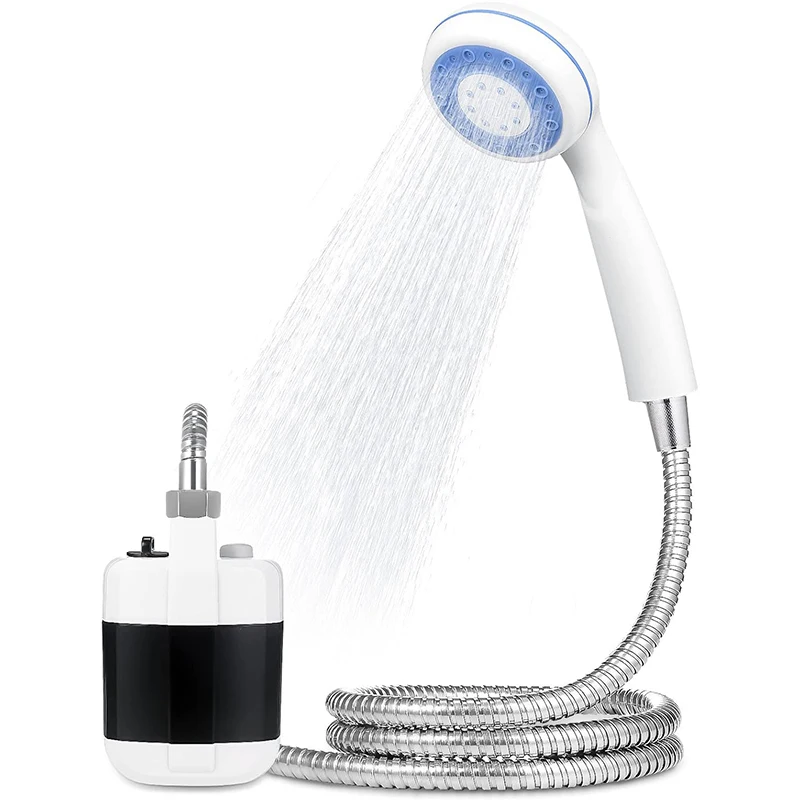 Camping Dusche Handheld Elektrische Dusche Batterie Betrieben Einstellbare Fluss Camping Dusche Handheld Wiederaufladbare Outdoor Camping Set