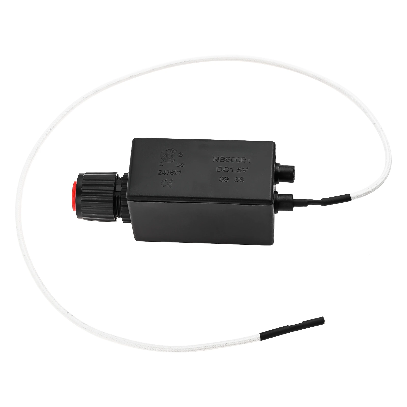Elektronischer Push Button-Pluse-Zünder mit 50 cm Kabel für Uniflame Terrassenheizungen, Gasfeuerstelle, Gasbrenner, Grillzünder, AA-Batterie Image